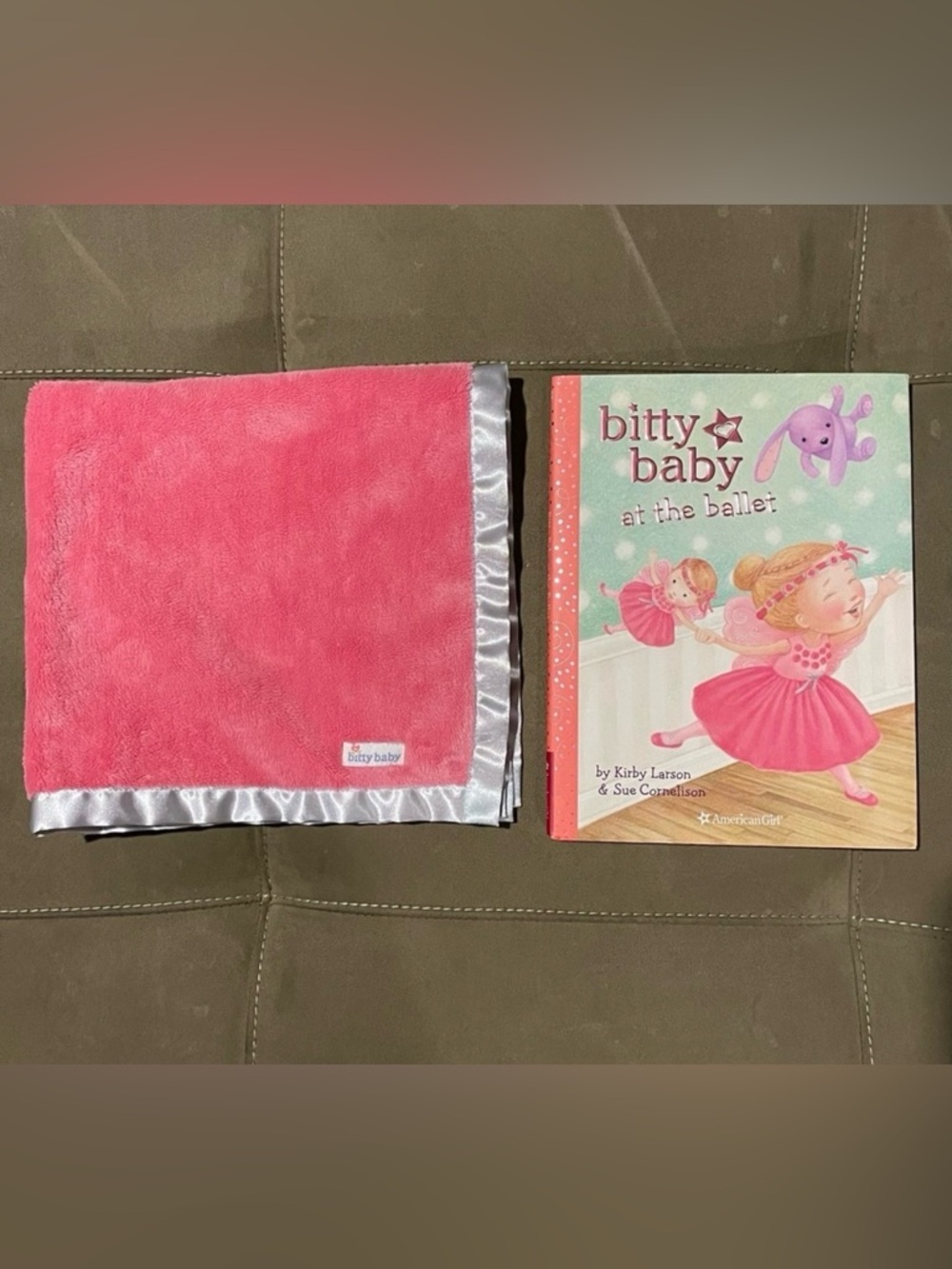 American Girl Bitty Baby Doll Blanket & Bitty Baby At The Ballet Book Set